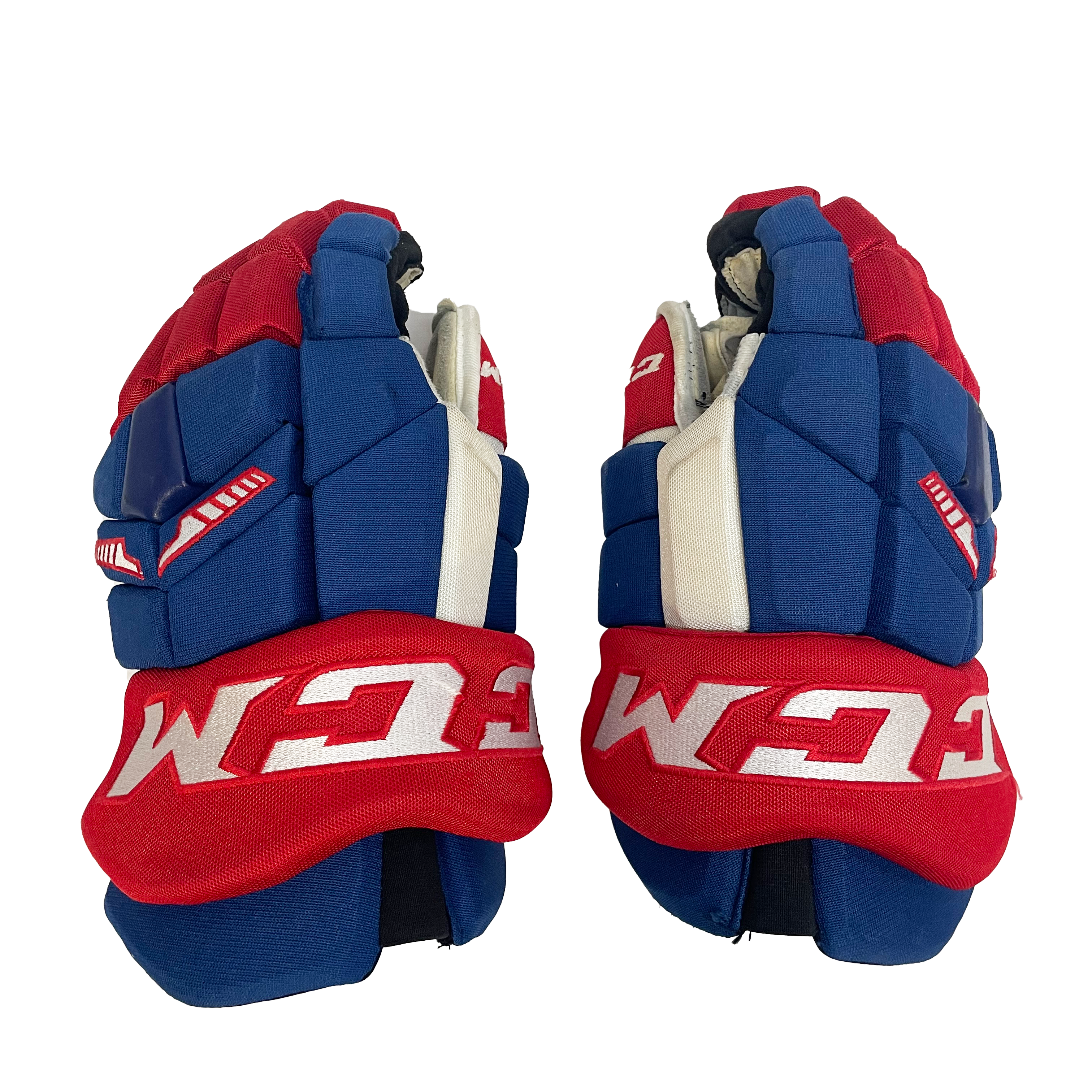 CCM HGTKXP - Gant de hockey d'occasion NHL Pro Stock - Canadiens de Montréal (bleu/blanc/rouge)